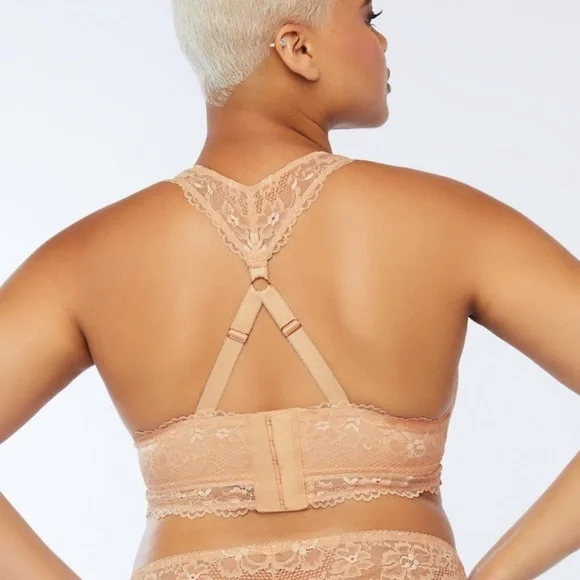 NWOT Savage X Fenty Floral Lace racerback bralette size: 3X (42DD, 44D) - Picture 11 of 11